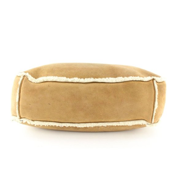 Chanel Brown Shearling Sheepskin Chain Tote GHW 4CAS0419 - Picture 5 of 12